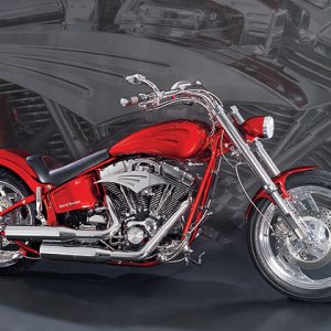 H.D. Twin Cam 88 red/chrome, 1450ccm
